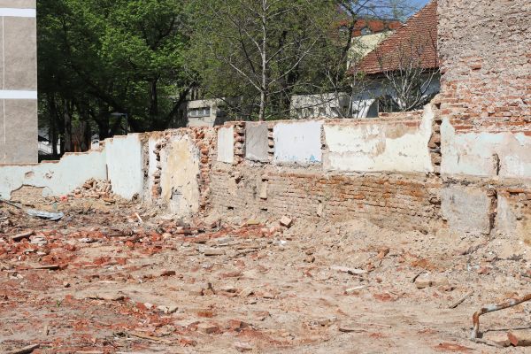 Brick Wall Demolition in Lewisville